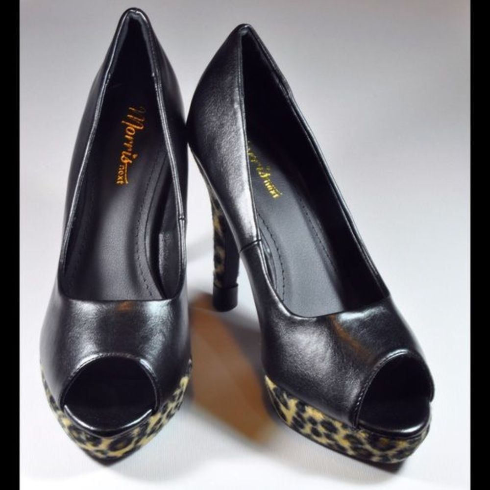 Animal print platform heels (135)